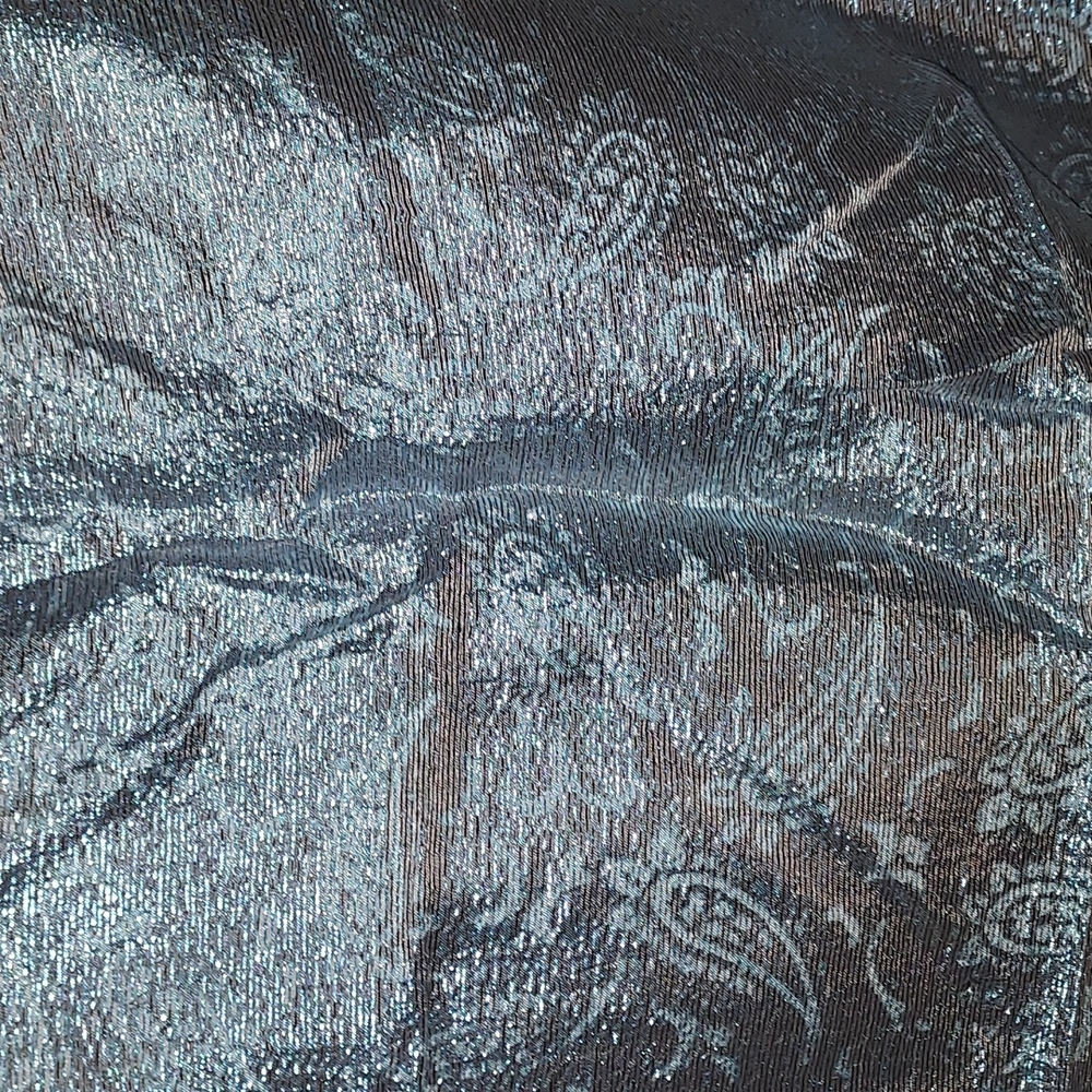 Blue decorative scarf